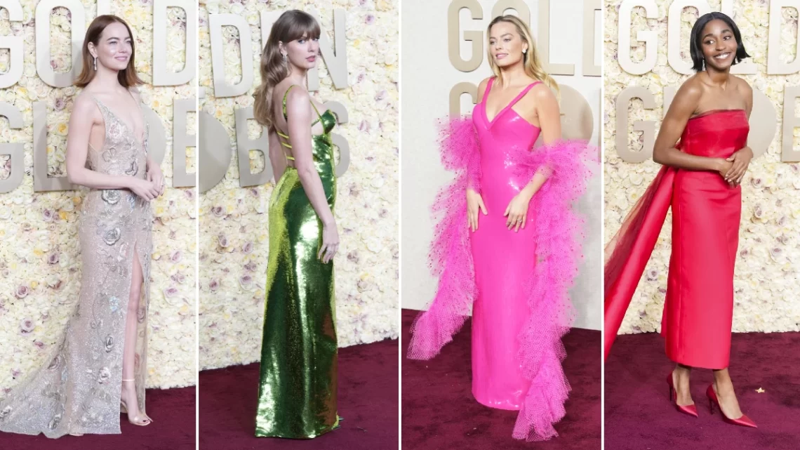 Aux Golden Globes 2024, couleurs et paillettes : les plus beaux looks du tapis rouge